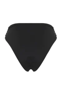 TRENDYOLMİLLA Black V Cut Regular High Waist Bikini Bottom - Image 5