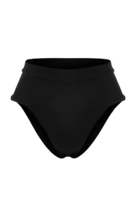 TRENDYOLMİLLA Black Regular High Waist Bikini Bottom - Image 4