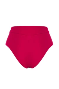 TRENDYOLMİLLA Burgundy Regular High Waist Bikini Bottom - Image 5