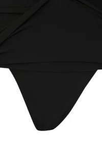 TRENDYOLMİLLA Black Drapeli High Waist Skirt Bikini Bottom - Image 6