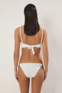 TRENDYOLMİLLA Ecru Regular Low Waist Bikini Bottom - Image 4