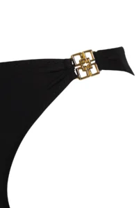 TRENDYOLMİLLA Black with accessories Triangle Covered Regular Low Waist Bikini Set - Image 7