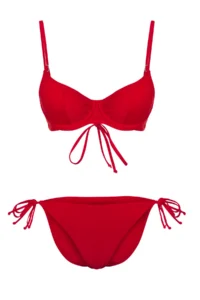 TRENDYOLMİLLA Rejection Binding Detailed Balkonette Regular Waist Regular Basic Bikini Set - Image 5