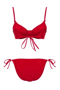 TRENDYOLMİLLA Rejection Binding Detailed Balkonette Regular Waist Regular Basic Bikini Set - Image 6
