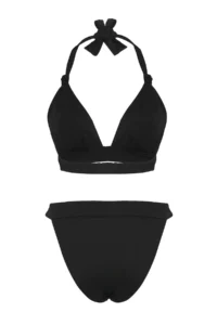 TRENDYOLMİLLA Black Gipelli Triangle Covered brazilian High Waist Bikini Set - Image 8