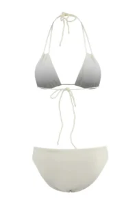 TRENDYOLMİLLA Ecru tunnelled Triangle Covered Regular Regular Waist Bikini Set - Image 2
