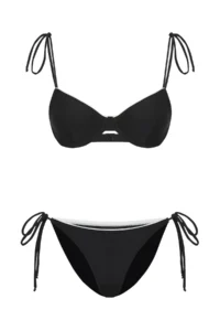 TRENDYOLMİLLA Black-White Color Bloklu balconette Covered brazilian Low Waist Bikini Set - Image 6