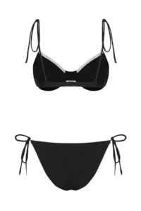 TRENDYOLMİLLA Black-White Color Bloklu balconette Covered brazilian Low Waist Bikini Set - Image 7
