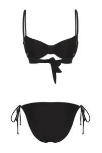 TRENDYOLMİLLA Black balconette Covered Regular Regular Waist Bikini Set - Image 6