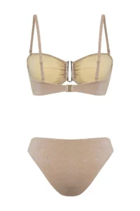 TRENDYOLMİLLA Mink with accessories Strapless Covered Regular Regular Waist Bikini Set - Image 6