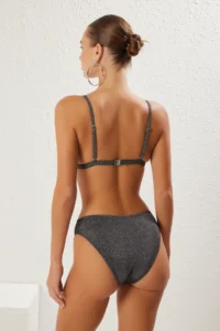 TRENDYOLMİLLA Black bralette Covered Regular High Waist Bikini Set - Image 5