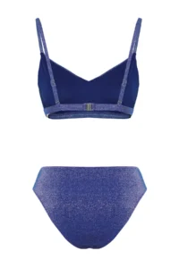TRENDYOLMİLLA Saks Blue bralette Covered Regular High Waist Bikini Set - Image 6