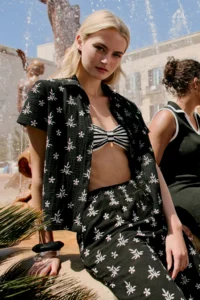 TRENDYOLMİLLA Striped Strapless Covered hipster High Waist Bikini Set - Image 7