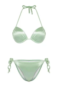TRENDYOLMİLLA Mint balconette Push Up Regular Low Waist Bikini Set - Image 5