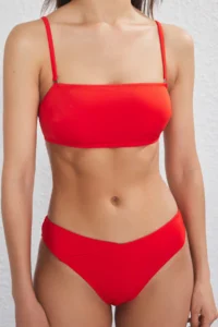 TRENDYOLMİLLA Rejection Strapless Regular Regular Waist Bikini Set - Image 3