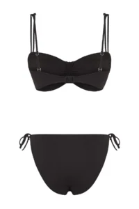TRENDYOLMİLLA Black tunnelled bralette Covered Regular Low Waist Bikini Set - Image 6
