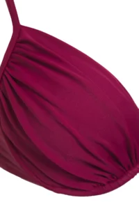 TRENDYOLMİLLA Plum Drapeli balconette Covered Bikini Top - Image 7