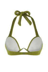 TRENDYOLMİLLA Khaki V Telli balconette Covered Bikini Top - Image 6