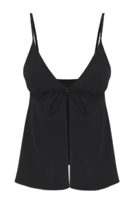 TRENDYOLMİLLA Black Bustier Covered Bikini Top - Image 6