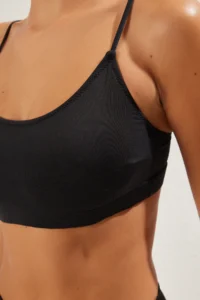 TRENDYOLMİLLA Black bralette Covered Bikini Top - Image 5