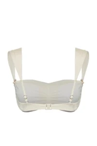 TRENDYOLMİLLA Ecru with accessories bralette Covered Bikini Top - Image 6