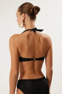 TRENDYOLMİLLA Black bralette Covered Bikini Top - Image 6