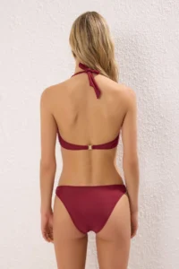 TRENDYOLMİLLA Burgundy bralette Covered Bikini Top - Image 4