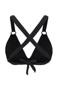 TRENDYOLMİLLA Black with accessories Triangle Covered Bikini Top - Image 6