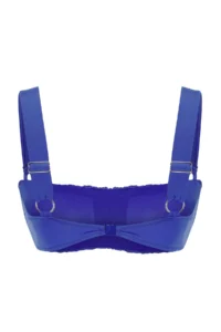 TRENDYOLMİLLA Saks Blue Drapeli bralette Covered Bikini Top - Image 6