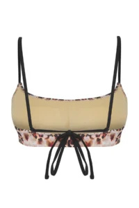 TRENDYOLMİLLA Floral And Leopard Mix Patterned Piped Bralette Covered Bikini Top - Image 9