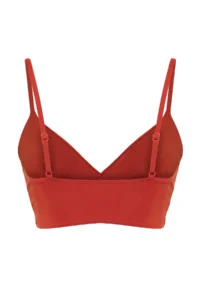 TRENDYOLMİLLA Brick Rejection Triangle Covered Bikini Top - Image 6