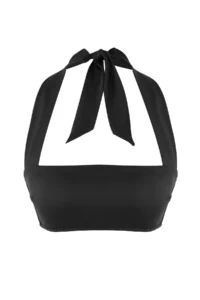 TRENDYOLMİLLA Black Strapless Covered Bikini Top - Image 5