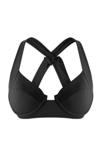 TRENDYOLMİLLA Black balconette Covered Bikini Top - Image 4