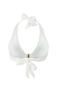 TRENDYOLMİLLA Ecru with accessories Triangle Covered Bikini Top - Image 6