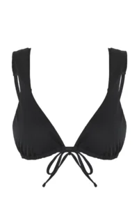 TRENDYOLMİLLA Black Triangle Covered Bikini Top - Image 4