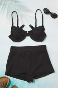 TRENDYOLMİLLA Black balconette Covered Bikini Top - Image 6