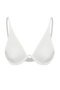 TRENDYOLMİLLA Ecru V Telli balconette Covered Bikini Top - Image 5