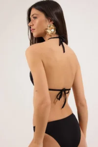 TRENDYOLMİLLA Leopard And Black 2 Sets Triangle Covered Bikini Top - Image 3