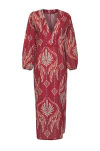 TRENDYOLMİLLA Ethnic Patterned Weaving 100% Cotton Maxi Beach Dress - Image 6