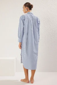 TRENDYOLMİLLA Striped Weaving Beach Midi Dress - Image 5