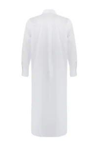TRENDYOLMİLLA White Weaving Beach Midi Dress - Image 9