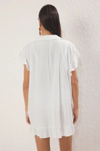 TRENDYOLMİLLA Ecru Weaving Maxi Beach Dress - Image 4