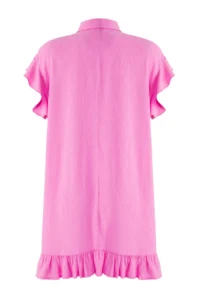 TRENDYOLMİLLA Pink Weaving Maxi Beach Dress - Image 7