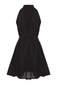 TRENDYOLMİLLA Black Weaving with flywheel Beach Mini Dress - Image 7