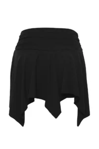 TRENDYOLMiLLA Black Knitting with flywheel Beach Mini Skirt - Image 8