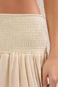 TRENDYOLMiLLA Ecru Weaving Gipelli Maxi Beach Skirt - Image 3