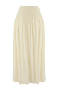 TRENDYOLMiLLA Ecru Weaving Gipelli Maxi Beach Skirt - Image 6