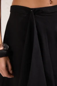 TRENDYOLMiLLA Black Weaving Beach Midi Skirt - Image 4