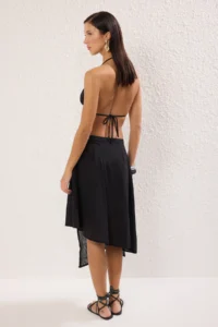 TRENDYOLMiLLA Black Weaving Beach Midi Skirt - Image 5