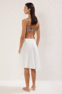 TRENDYOLMiLLA Ecru Weaving Beach Midi Skirt - Image 4
